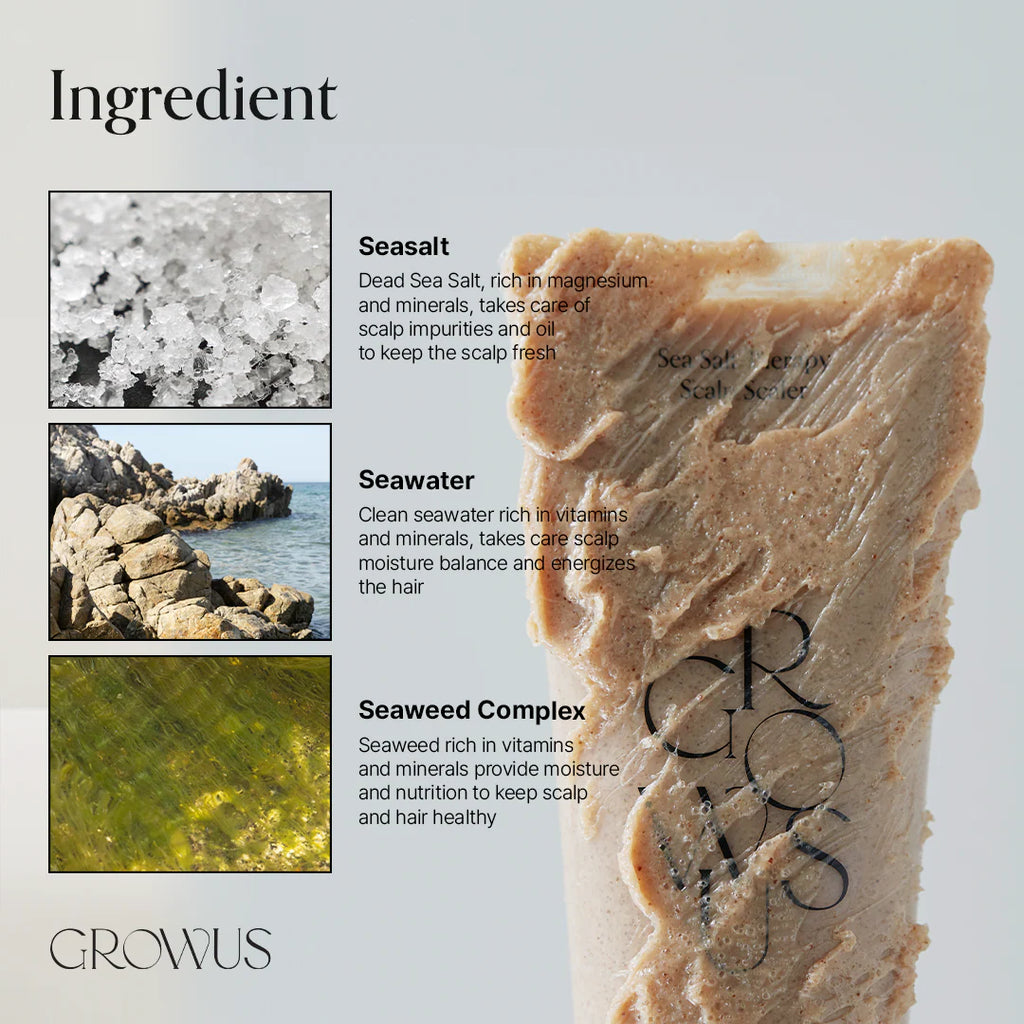 GROWUS - Sea Salt Therapy Scalp Scaler - Peeling, 250 ml - Seoulma-skincare
