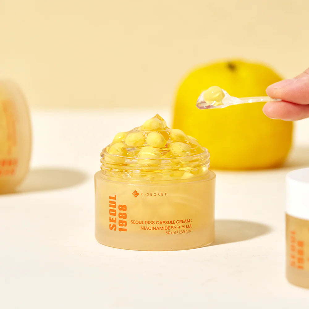K-SECRET - SEOUL 1988 Capsule Cream: Niacinamide 5% + Yuja - 50ml - Seoulma-skincare