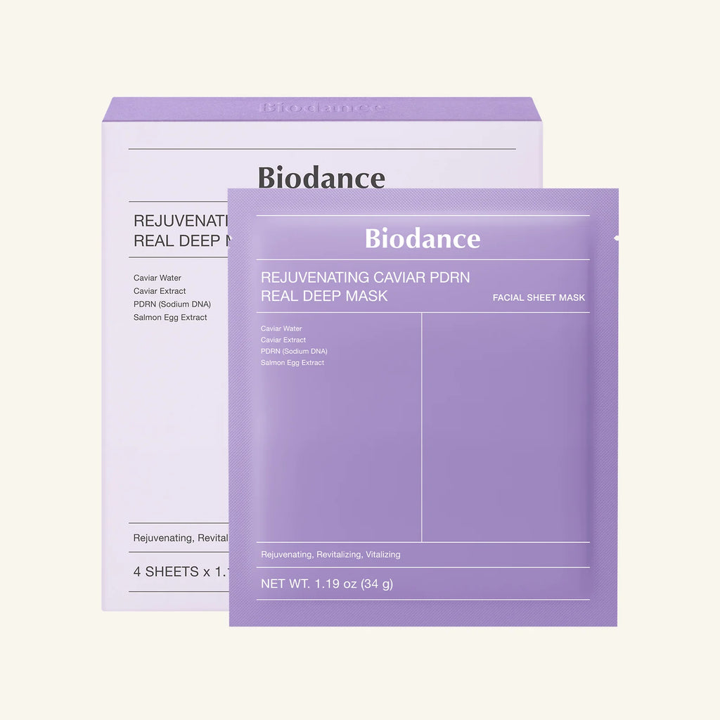 Biodance – Rejuvenating Caviar PDRN Real Deep Mask, 34g x 4pcs - Seoulma-skincare