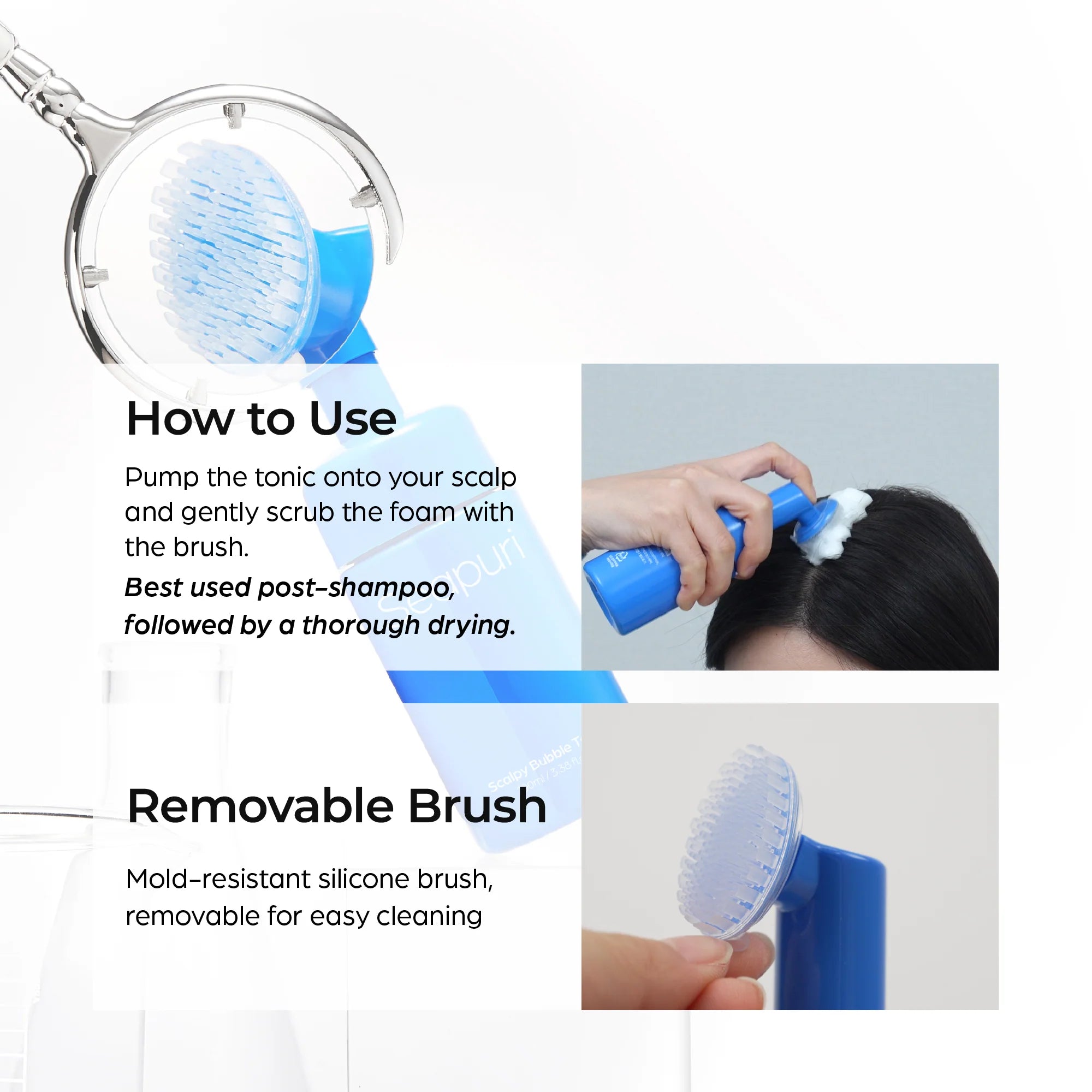 Seapuri - Scalpy Bubble Tonic - Strengthening and Exfoliating Scalp Tonic - 100ml - Seoulma-skincare