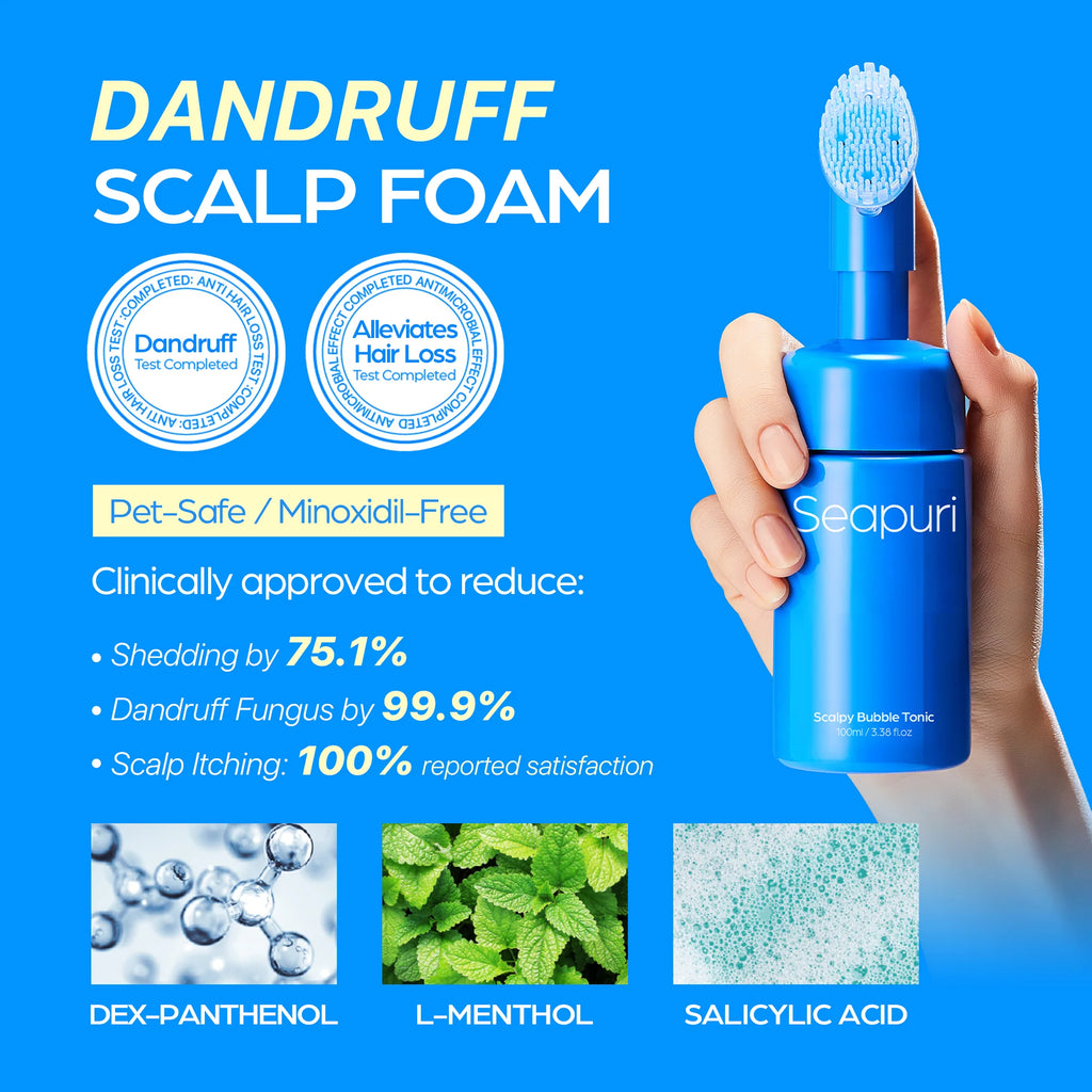 Seapuri - Scalpy Bubble Tonic - Strengthening and Exfoliating Scalp Tonic - 100ml - Seoulma-skincare