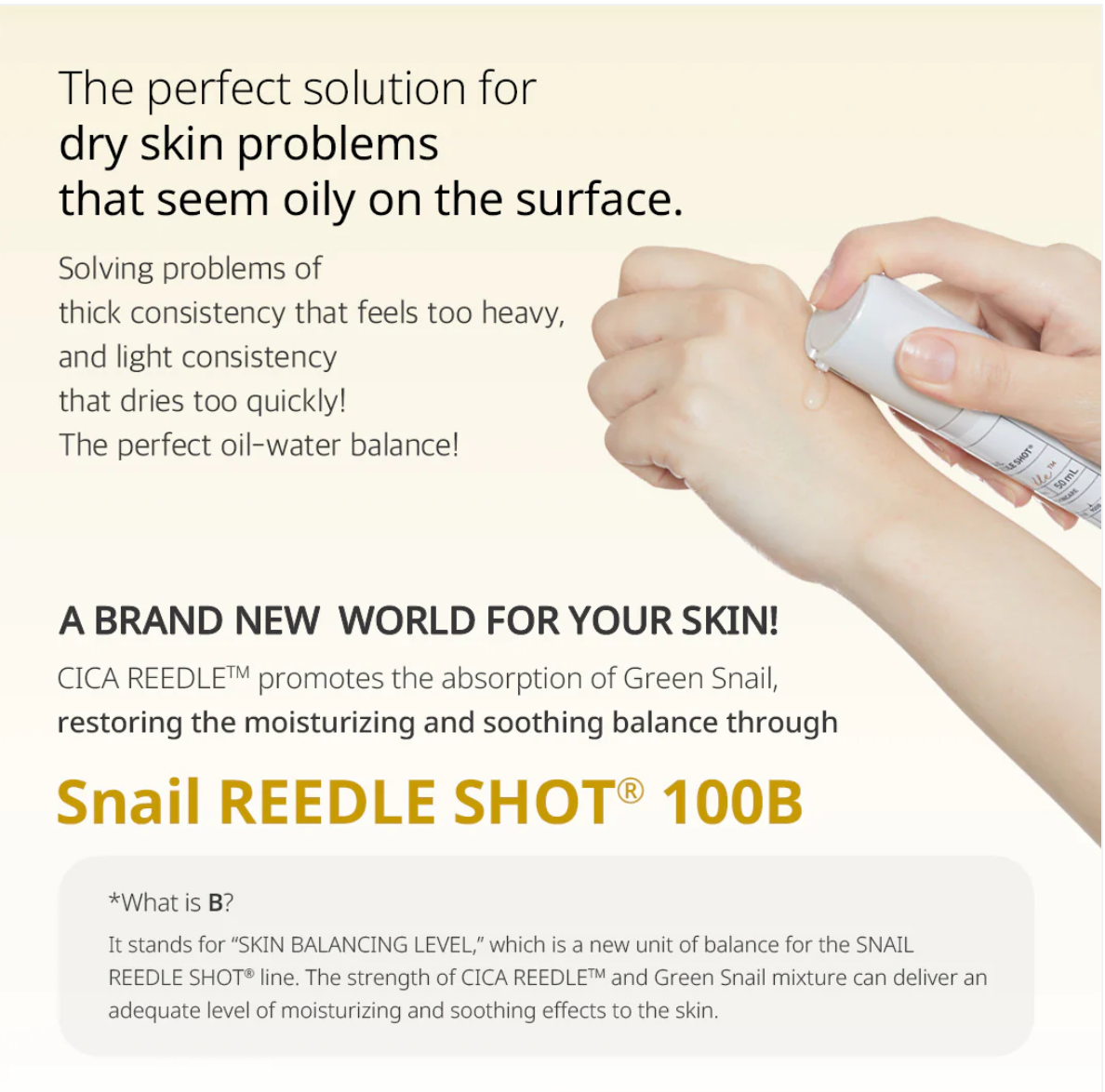 VT Cosmetics, Snail Reedle Shot 100B, 50 ml - Seoulma-skincare