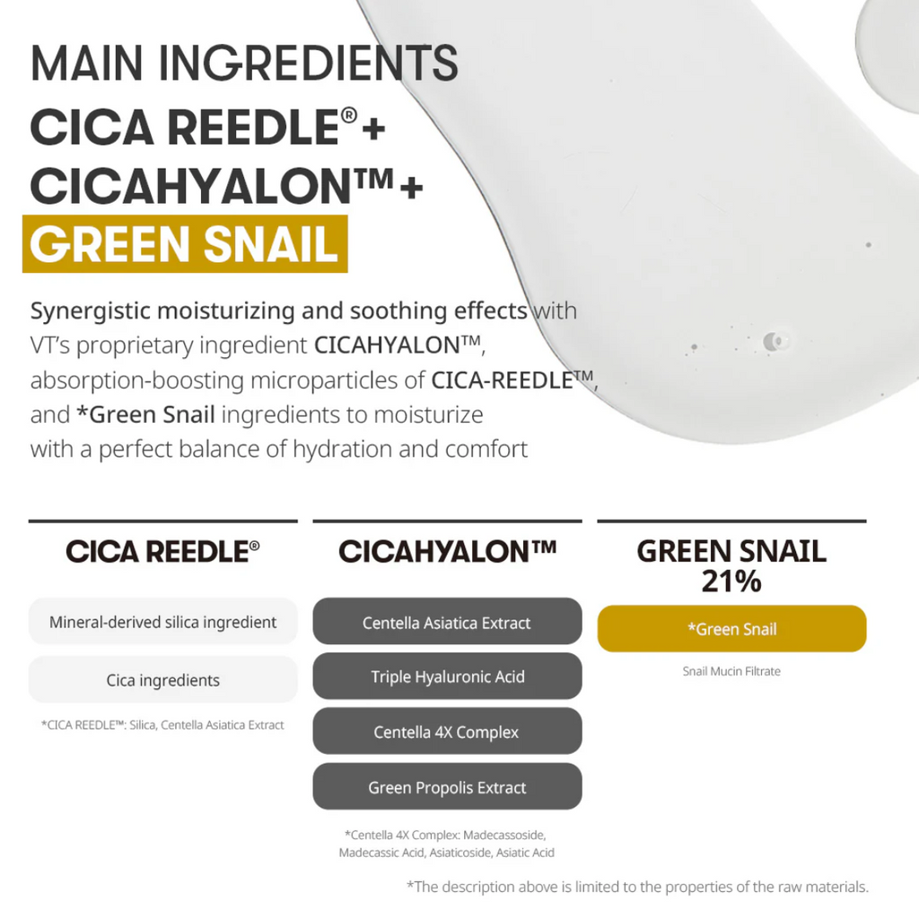 VT Cosmetics, Snail Reedle Shot 100B, 50 ml - Seoulma-skincare