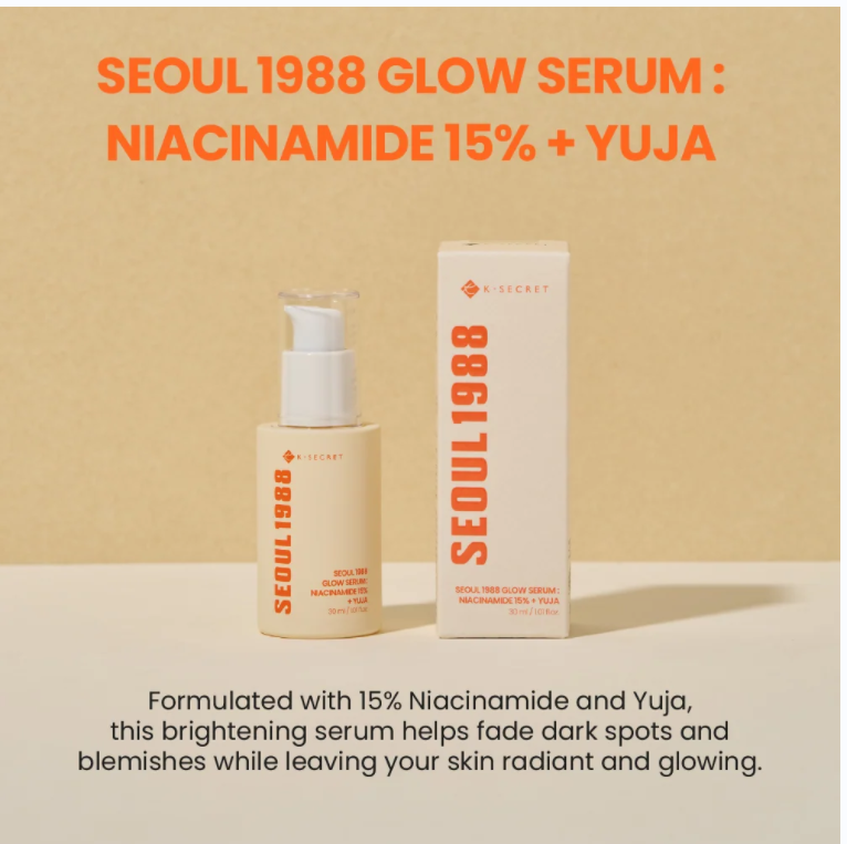K-SECRET SEOUL 1988 Glow Serum : Niacinamide 15% + Yuja