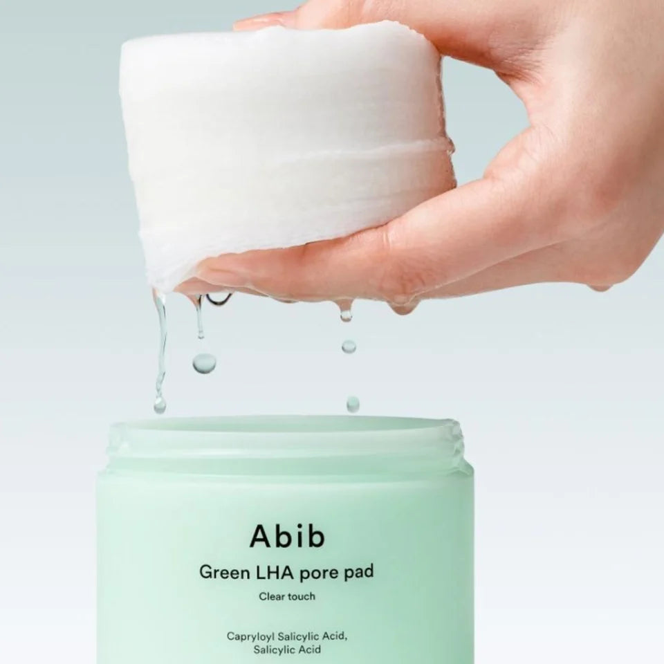 Abib – Green LHA Pore Pad Clear Touch, 60 pads, 210ml - Seoulma-skincare