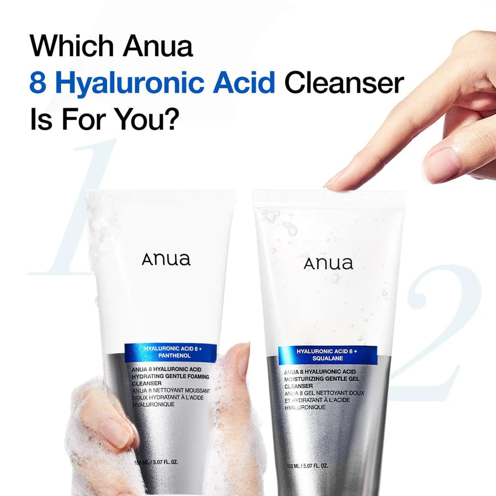 Anua - 8 Hyaluronic Acid Moisturizing Gentle Gel Cleanser - 150ml - Seoulma-skincare